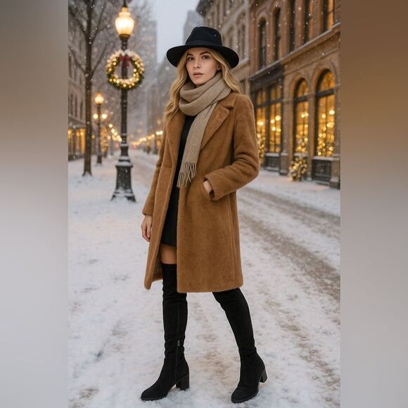 Rag and Bone thigh high black suede side zip over 2” block heel EUC 37.5… - Picture 1 of 16